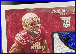 2020 immaculate Cam Akers #122 Rookie Bowl Game Patch Auto RPA 2/10 FSU