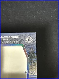 2021-22 SP Game Used Hockey Marc-Andre Fleury Lake Tahoe Game Used Glass /25