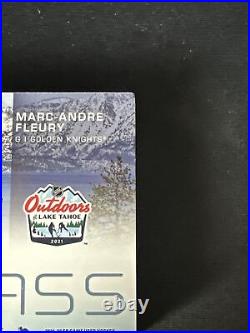 2021-22 SP Game Used Hockey Marc-Andre Fleury Lake Tahoe Game Used Glass /25