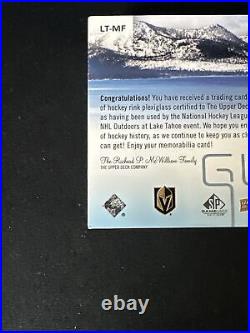 2021-22 SP Game Used Hockey Marc-Andre Fleury Lake Tahoe Game Used Glass /25