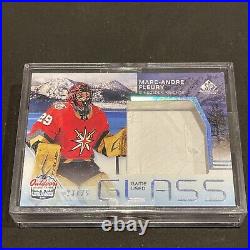 2021-22 SP Game Used Marc-Andre Fleury Game Used Glass Relic Lake Tahoe /25 SP