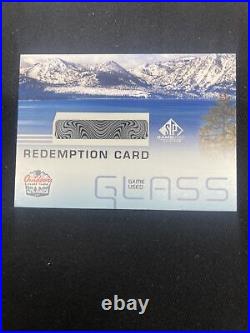 2021/22 SP Game Used Redemption Card Lake Tahoe Glass Relic LT-SU Sunset /25