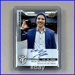 2021-22 UD Game Dated Moments #61 MITCH MARNER Auto Achievement SSP