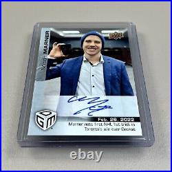 2021-22 UD Game Dated Moments #61 MITCH MARNER Auto Achievement SSP