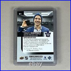 2021-22 UD Game Dated Moments #61 MITCH MARNER Auto Achievement SSP