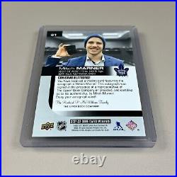 2021-22 UD Game Dated Moments #61 MITCH MARNER Auto Achievement SSP