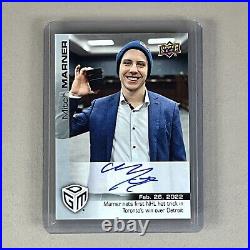 2021-22 UD Game Dated Moments #61 MITCH MARNER Auto Achievement SSP