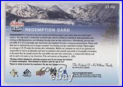 2021 SP Game Used NHL Lake Tahoe Games Rink Glass Relics Sunset Redemption Card