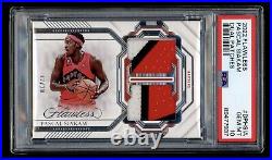 2022-23 Panini Flawless Pascal Siakam Dual Game Used Patch /20 Silver PSA 10