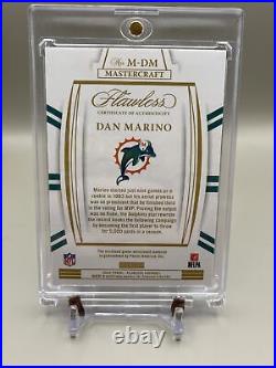 2022 Flawless Tri-Color Game Worn Patch Dan Marino! 9/15 MIAMI DOLPHINS