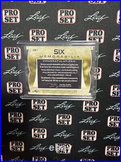 2022 Leaf Six GU Jersey Walter Payton Willie Mays Ali Erving Ashe Pele /15