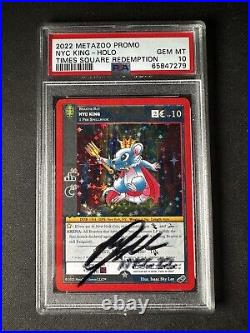 2022 Metazoo NYC Rat King Promo Times Square PSA 10 Gem Mint Signed By Isaac