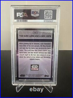 2022 Star Wars Galaxy Chrome DARK LORD NEW HOPE #46 ATOMIC REFRACTOR /150 PSA 9