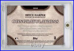 2022 Topps Sterling Bryce Harper Jumbo Game Used Patch Auto Jersey # 3/5 Rare