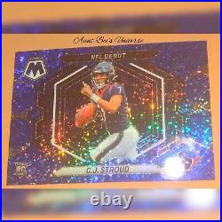 2023 Panini Mosaic C. J. Stroud Blue Sparkle /96 SSP RC NFL Debut #3