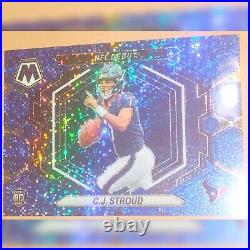 2023 Panini Mosaic C. J. Stroud Blue Sparkle /96 SSP RC NFL Debut #3