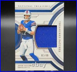 2023 Panini National Treasures Josh Allen Treasured Patches 01/49 SUPER RARE SSP