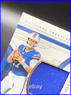 2023 Panini National Treasures Josh Allen Treasured Patches 01/49 SUPER RARE SSP