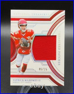 2023 Panini National Treasures Patrick Mahomes II Treasured Patches #05/25 RARE