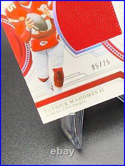 2023 Panini National Treasures Patrick Mahomes II Treasured Patches #05/25 RARE