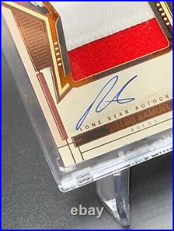 2023 Panini One Deebo Samuel Lone Star Autographs Dual Color Patch #14/25 Bronze