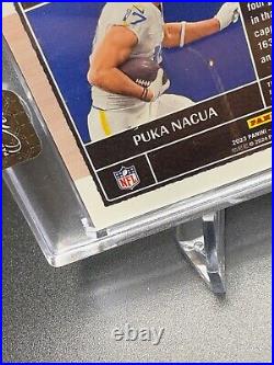 2023 Panini One Puka Nacua Square One Rookie Quad Patch On-Card Autograph /99 RC