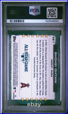 2023 Topps All Star Game Exclusive Wrapper Redemption Shohei Ohtani AS-1 PSA 10