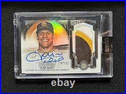 2023 Topps Dynasty Juan Soto Dynastic Data #/10 Bases On Balls Patch Auto Jersey