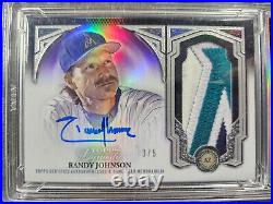 2023 Topps Dynasty Randy Johnson Game Used Jumbo Patch #/5 ARENA 9.5/AUTO-10