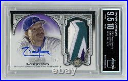 2023 Topps Dynasty Randy Johnson Game Used Jumbo Patch #/5 ARENA 9.5/AUTO-10