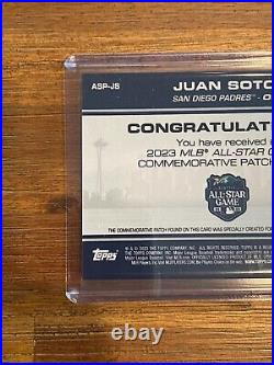 2023 Topps Juan Soto All Star Game Exclusive SP Patch & Wrapper Redemption /100