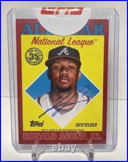 2023 Topps Update #88ASA-RA All-Star Autograph Ronald Acuna Jr. Red 5/10 Auto