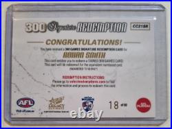 2024 Select AFL Legacy Rohan Smith 300 Games Signature Redemption #18/50