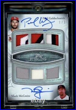 2024 Topps Sterling Paul Goldschmidt Mark McGwire Dual Game Used Patch Auto 1/1