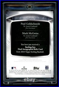 2024 Topps Sterling Paul Goldschmidt Mark McGwire Dual Game Used Patch Auto 1/1