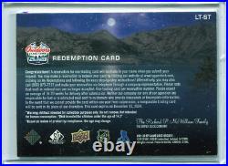 21-22 SP Game Used Lake Tahoe Rink Glass Relic Redemption Shea Theodore