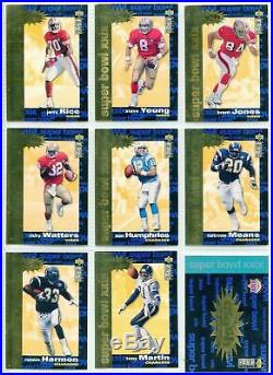 9 SEALED Sets 1995 Super Bowl XXIX Crash the Game Jerry Rice Steve Young