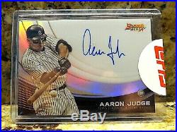 Aaron Judge 2017 Bowman's Best Monochrome Auto /125 + Used Topps Redemption Card