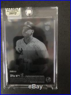 Aaron Judge 2017 Topps Clearly Authentic RED RC Auto #'46/50 REDEMPTION
