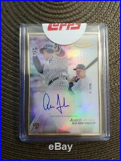 Aaron Judge Sp 2017 Topps Gold Label Gold Framed Auto Rc Redemption. Sealed