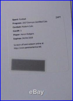 Aaron Rodgers 2017 DONRUSS CERTIFIED CUTS MODERN CUTS REDEMPTION RARE