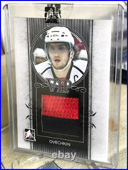 Alex Ovechkin #4/10 Vip Game Used Jersey 2 Color Seam Itg 2011