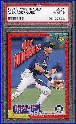 Alex Rodriguez Yankees 1994 Score Traded Redemption #HC1 Rookie Card rC PSA 9