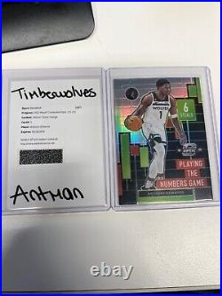 Anthony Edwards 2022 Playoff Ticket Orange Redemption &playing the numbers game