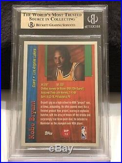 BGS 9.5 Kobe Bryant 1996-97 Topps Draft Redemption Rookie #13 Gem Lakers RC