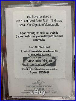 Babe Ruth 1/1 Game Used Bat Barrel Auto Clean Autograph Original Redemption LOOK