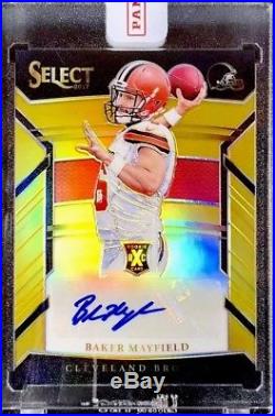 Baker Mayfield Auto 2017 Select Xrc Redemption Gold #10/10 Rare