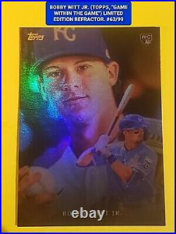Bobby Witt Jr RC 2022 Topps Game Within the Game #6 Royals RC Rainbow Foil 63/99