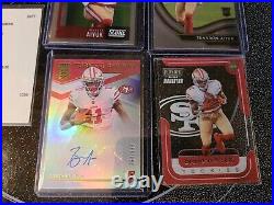 Brandon Aiyuk Cards signature locker prime Redemption and a auto with some other