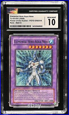 CGC 10 Yu-Gi-Oh! Elemental Hero Aqua Neos POTD-EN031K Redemption Mail-In